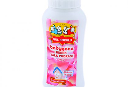 babygene bebek talk pudrası gul kokulu